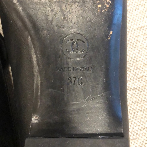 Chanel Black Lambskin Moccasin Loafers - Picture 6 of 10